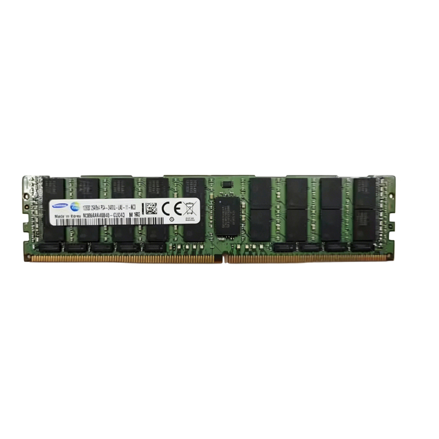 Samsung M386AAK40B40-CUC 128GB DDR4 2400MHz LRDIMM Server Memory, PC4-19200 288-Pin 1.2V ECC Load Reduced Octal Rank RAM Module