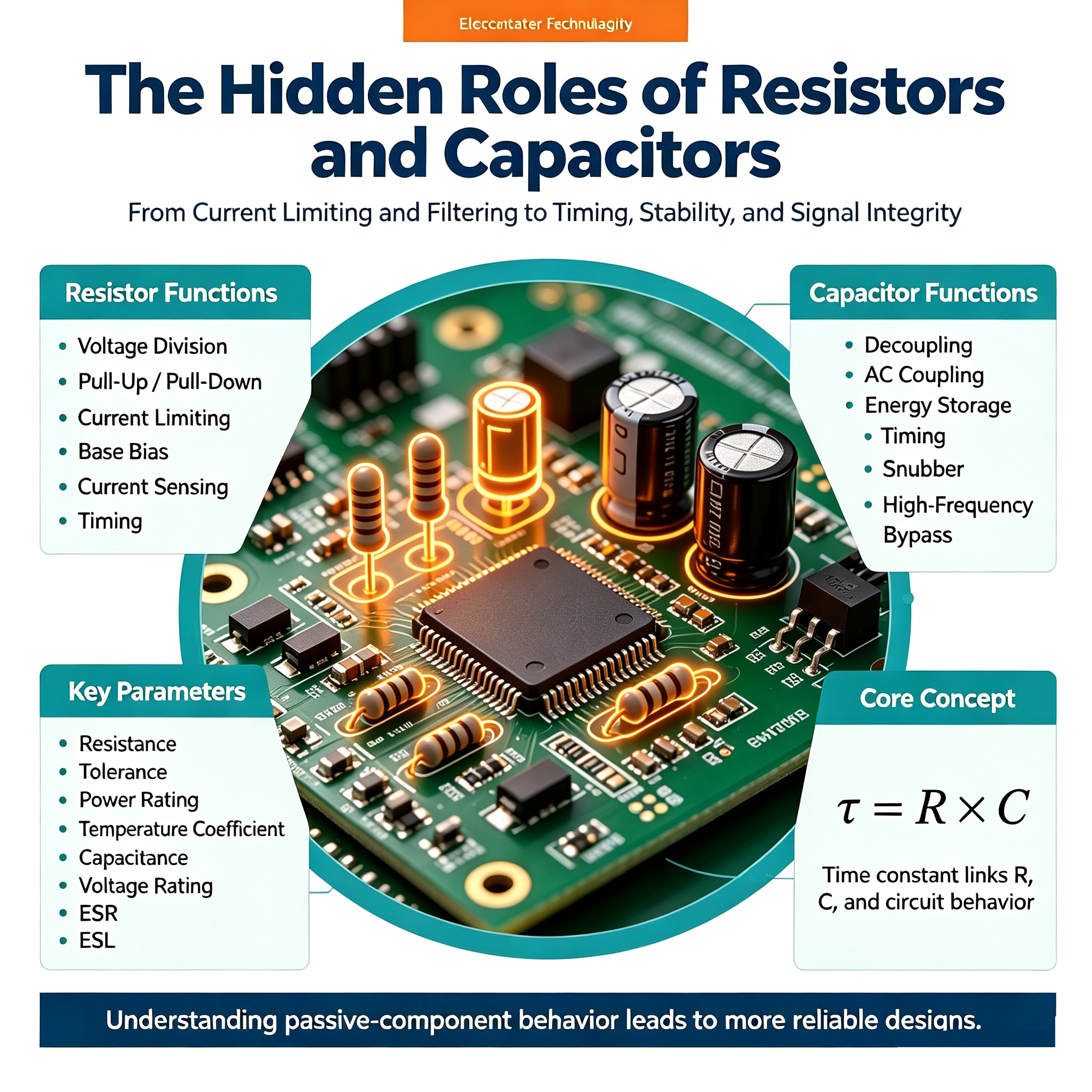 The Hidden Roles of Resistors And Capacitors in Circuits