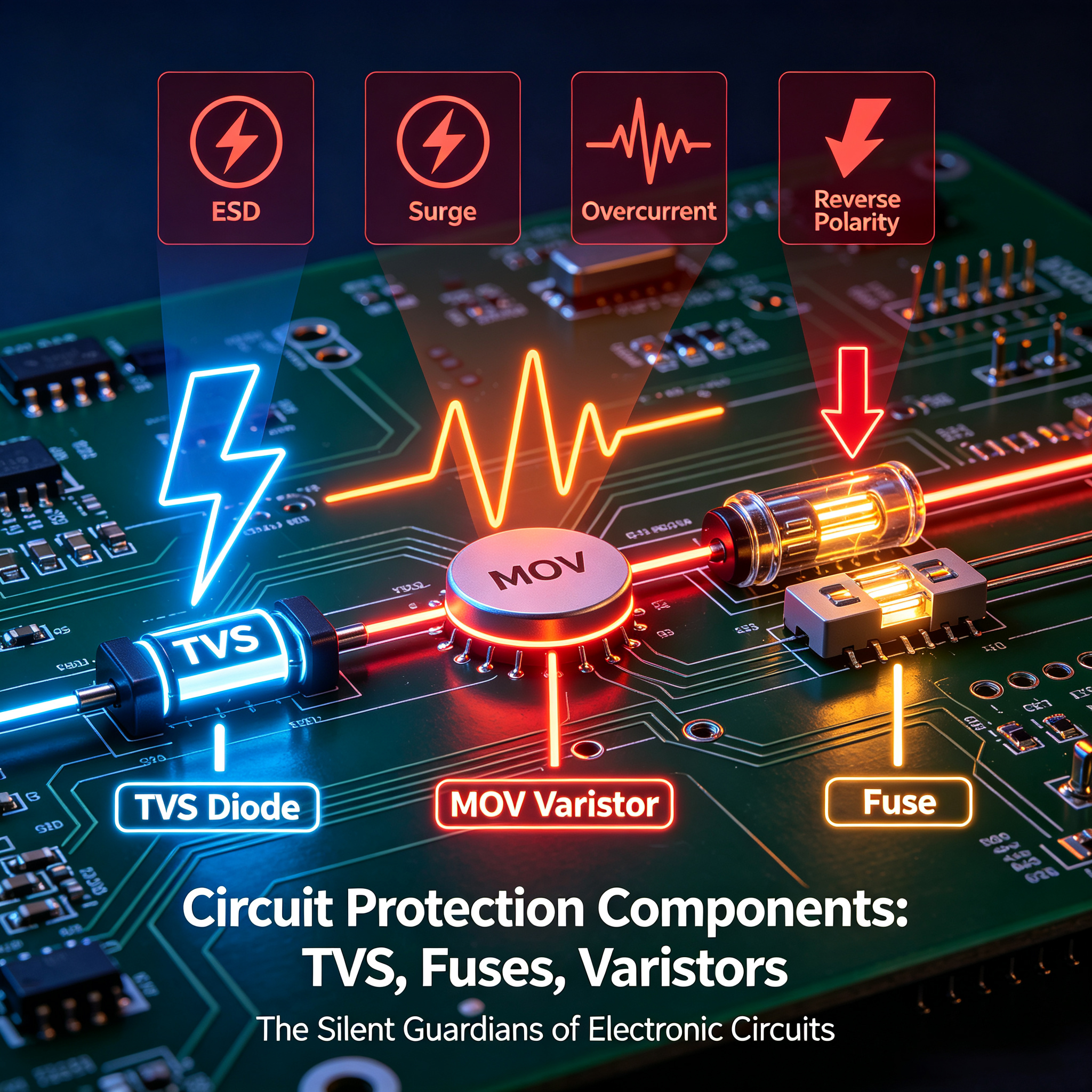 Circuit Protection Components (TVS, Fuses, Varistors)