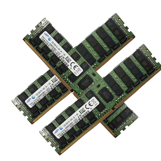 Samsung M386AAK40B40-CUC 128GB DDR4 2400MHz LRDIMM Server Memory, PC4-19200 288-Pin 1.2V ECC Load Reduced Octal Rank RAM Module