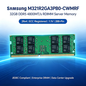 Samsung M321R2GA3PB0-CWMRF 32GB DDR5 4800MT/s ECC RDIMM Server Memory