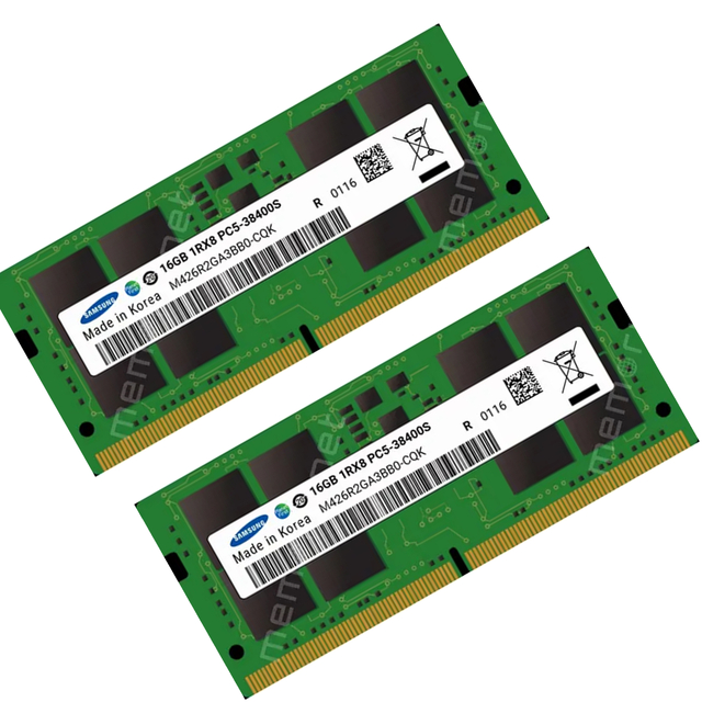 Samsung M426R2GA3BB0‑CQK 16GB DDR5 4800 ECC SODIMM Memory Module
