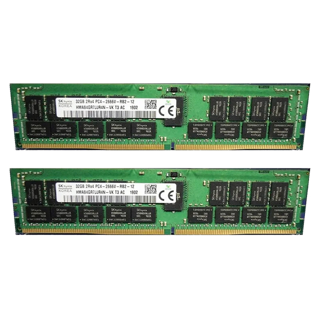 SK Hynix 32GB DDR4 2666 RDIMM HMA84GR7JJR4N‑VK Server Memory
