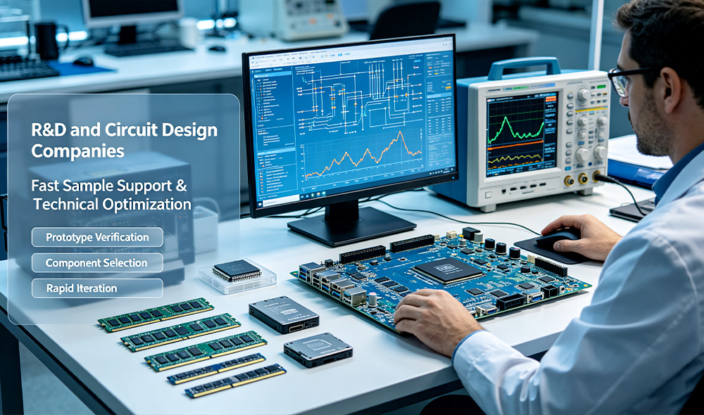 Fast sample support and integrated circuits for R and D circuit design