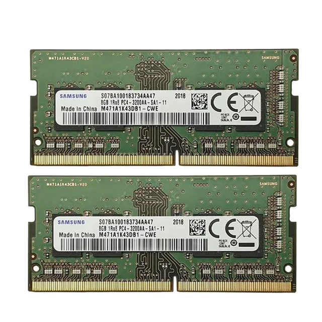 Samsung M474A1K43DB1‑CWE 8GB DDR4 3200 ECC SODIMM Memory Module