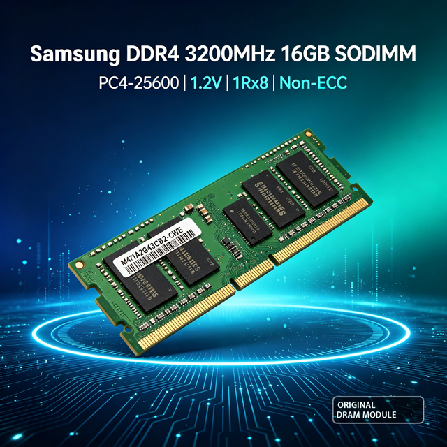 Samsung M471A2G43CB2-CWE 16GB DDR4 3200MHz SODIMM Laptop Memory, 260-Pin 1.2V Standard Voltage Non-ECC RAM Module