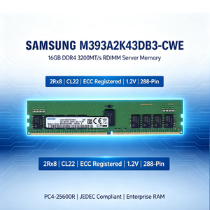 Samsung M393A2K43DB3-CWE 16GB DDR4 3200MT/s ECC RDIMM Server Memory