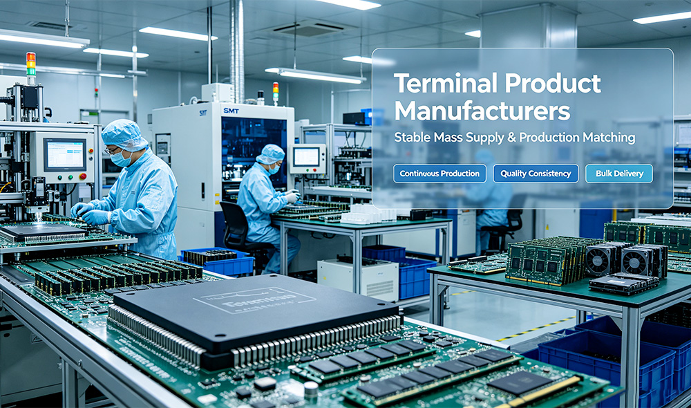 Stable mass supply of integrated circuits for terminal product manufacturing