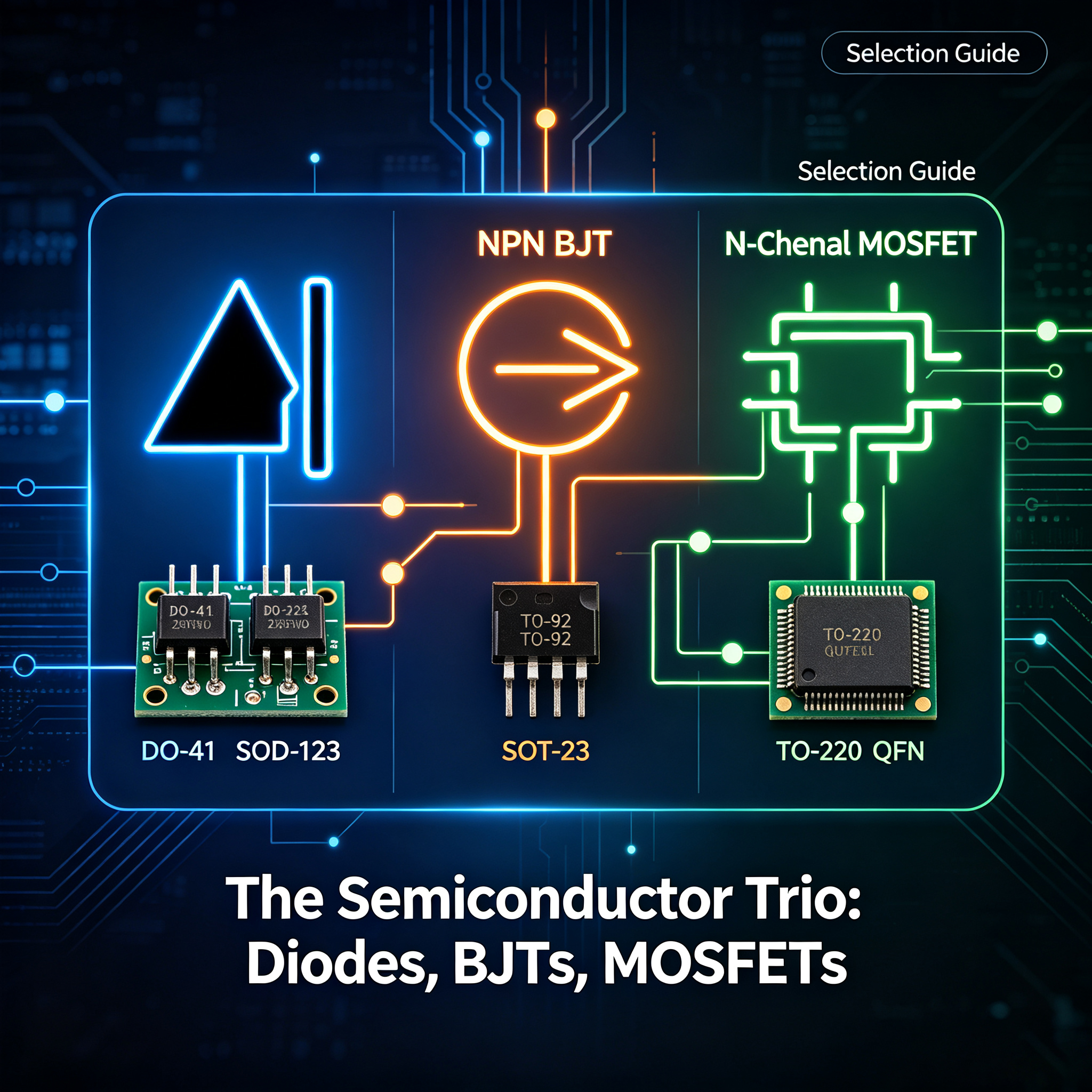 A Selection Guide for Diodes, Transistors, and MOSFETs