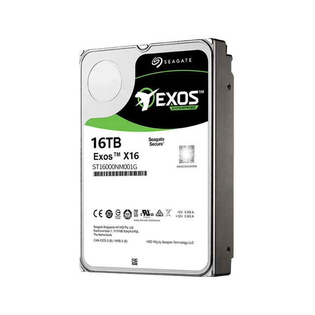 Seagate ST16000NM001G 16TB Exos X16 Enterprise SATA HDD